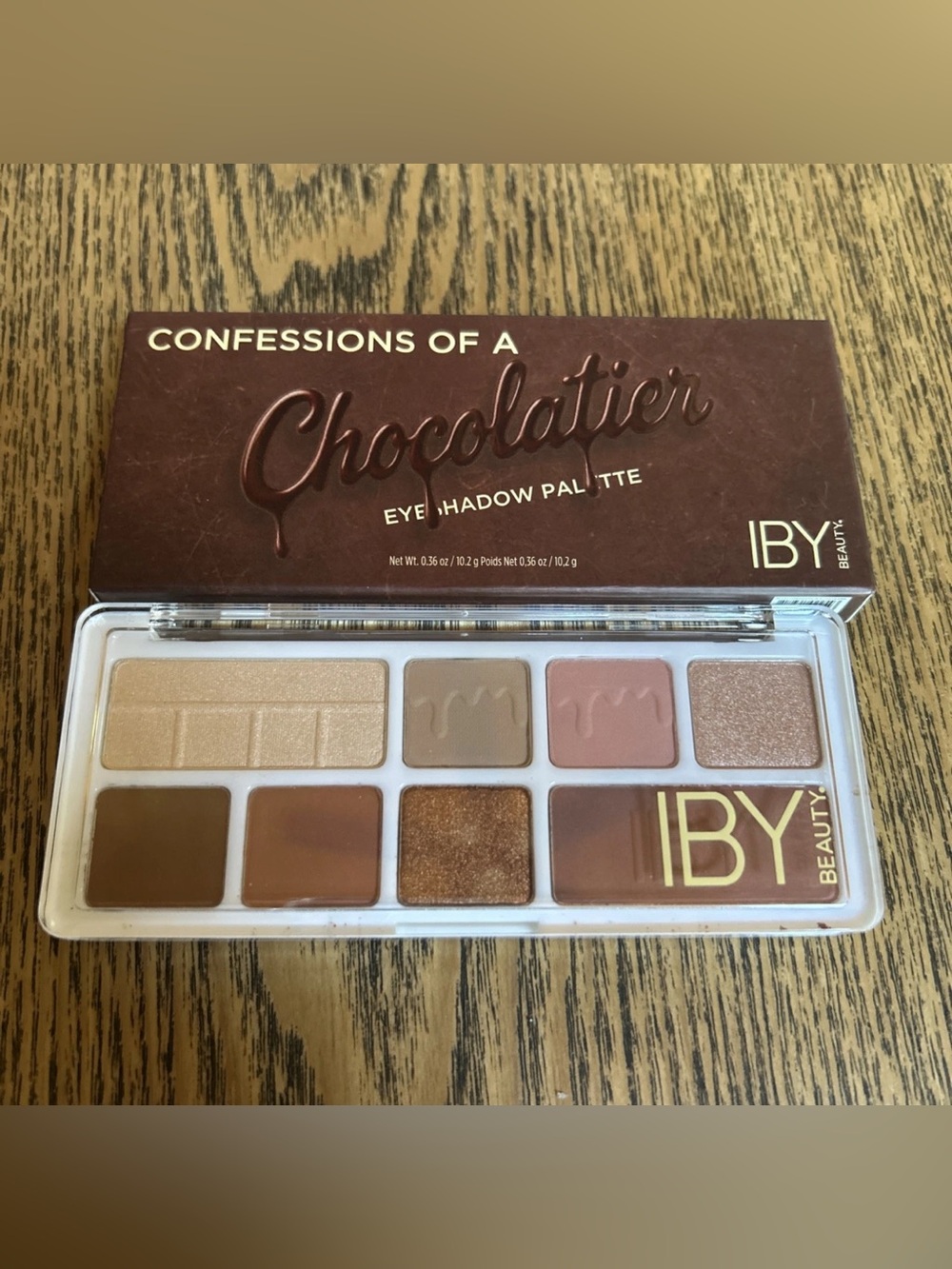 IBY Beauty Eyeshadow Palette 0.36oz Brown Neutral Chocolatier Aesthetic‎